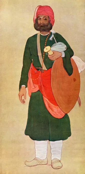 Framed Print : The Rajput warrior from the War Group, 1929. Artist: Fyzee Rahamin Framed Print : The Rajput warrior from the War Group, 1929. Artist: Fyzee Rahamin