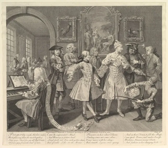 Framed Print : A Rakes Progress, Plate 2, June 25, 1735. Creator: William Hogarth Framed Print : A Rakes Progress, Plate 2, June 25, 1735. Creator: William Hogarth