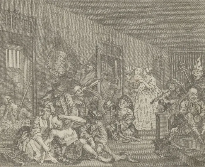 Framed Print : A Rakes Progress, Plate 8, ca. 1800. Creator: Dent Framed Print : A Rakes Progress, Plate 8, ca. 1800. Creator: Dent