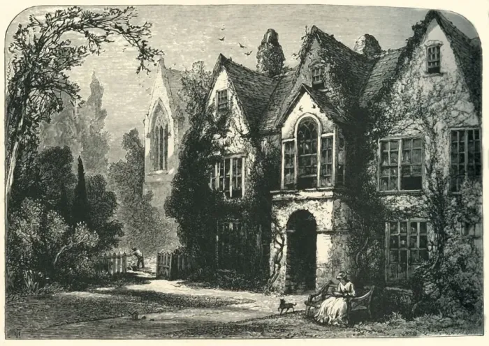Framed Print : Raleighs House at Youghal, c1870 Framed Print : Raleighs House at Youghal, c1870