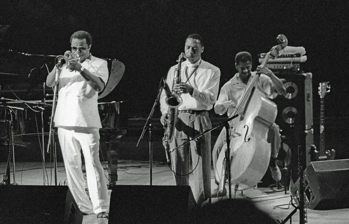 Framed Print : Ralph Moore and Freddie Hubbard, JVC Capital Jazz Festival, Royal Festival Hall, London, Sept 1993. Creator: Brian O'Connor. Ralph Moore and Freddie Hubbard, JVC Capital Jazz Festival, Royal Festival Hall, London, Sept 1993 Framed Print : Ralph Moore and Freddie Hubbard, JVC Capital Jazz Festival, Royal Festival Hall, London, Sept 1993. Creator: Brian O'Connor. Ralph Moore and Freddie Hubbard, JVC Capital Jazz Festival, Royal Festival Hall, London, Sept 1993