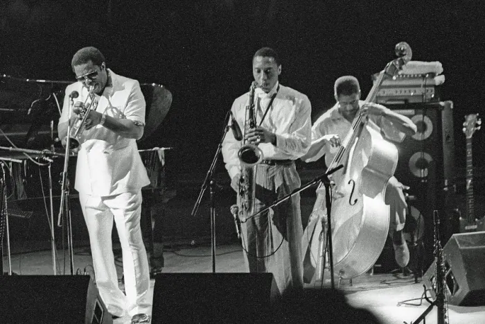 Framed Print : Ralph Moore and Freddie Hubbard, JVC Capital Jazz Festival, Royal Festival Hall, London, Sept 1993. Creator: Brian O'Connor. Ralph Moore and Freddie Hubbard, JVC Capital Jazz Festival, Royal Festival Hall, London, Sept 1993 Framed Print : Ralph Moore and Freddie Hubbard, JVC Capital Jazz Festival, Royal Festival Hall, London, Sept 1993. Creator: Brian O'Connor. Ralph Moore and Freddie Hubbard, JVC Capital Jazz Festival, Royal Festival Hall, London, Sept 1993