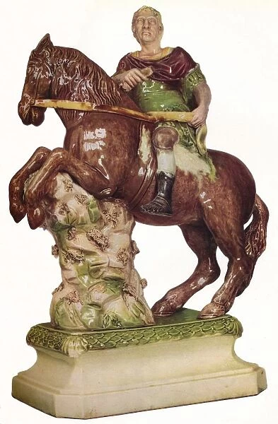 A Ralph Wood equestrian figure of King William III, in the guise of a Roman Emperor, 1785, (1923). Artist: Ralph Wood