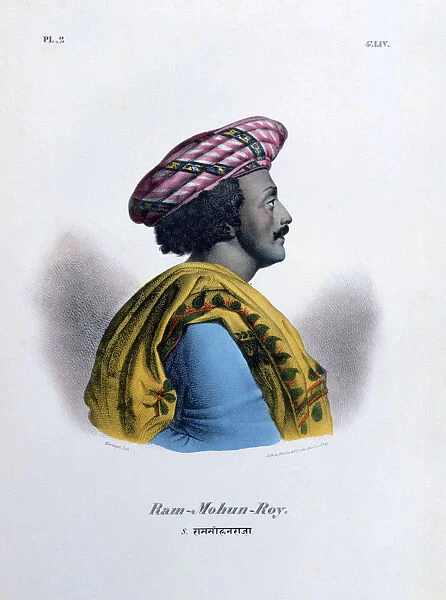 Ram Mohan Roy, founder of the Brahmo Samaj, 1828. Artist: Marlet et Cie
