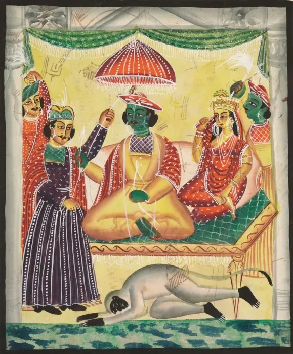 Framed Print : Rama and Sita, 1800s. Creator: Unknown Framed Print : Rama and Sita, 1800s. Creator: Unknown
