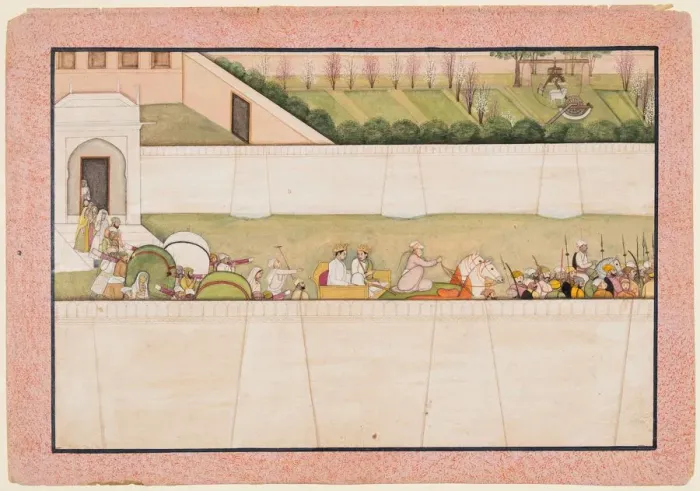 Framed Print : Ramas Brothers Bharata and Shatrughna set out from Ayodhya to find Rama and Lakshmana Framed Print : Ramas Brothers Bharata and Shatrughna set out from Ayodhya to find Rama and Lakshmana