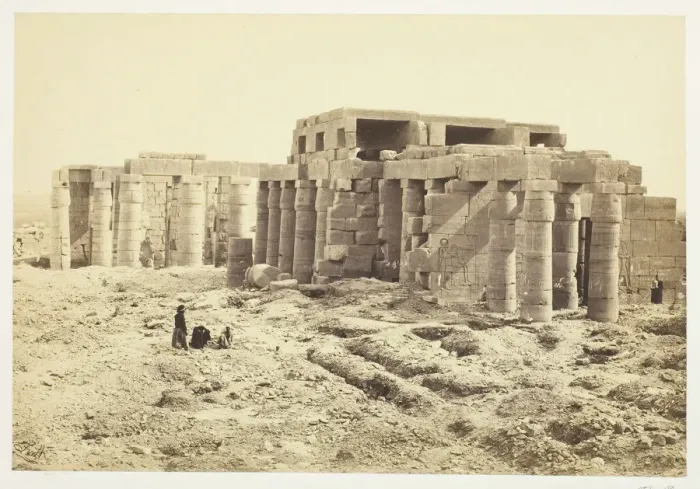 Framed Print : The Rameseum, 1858 / 62. Creator: Francis Frith Framed Print : The Rameseum, 1858 / 62. Creator: Francis Frith
