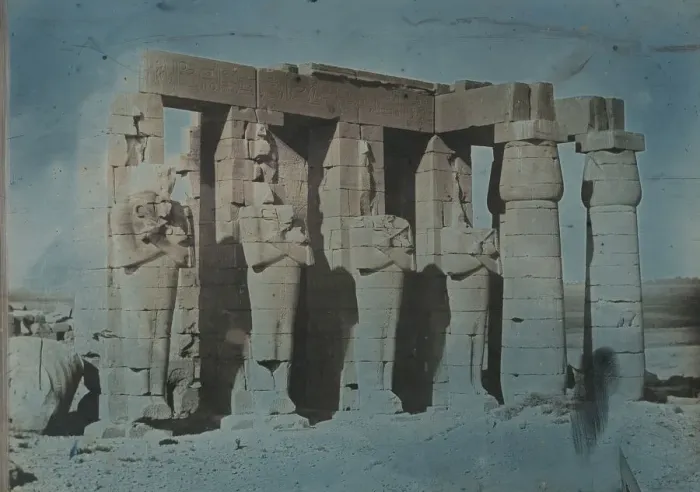 Framed Print : Ramesseum, Thebes, 1844. Creator: Joseph Philibert Girault De Prangey Framed Print : Ramesseum, Thebes, 1844. Creator: Joseph Philibert Girault De Prangey