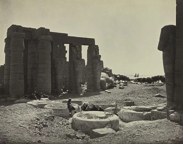 The Ramesseum, Thebes, 1869. Creator: Adolphe Braun (French, 1812-1877)