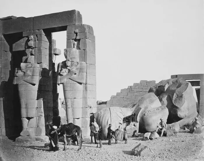 Framed Print : The Ramesseum, Thebes, Egypt, 1858. Artist: Francis Frith Framed Print : The Ramesseum, Thebes, Egypt, 1858. Artist: Francis Frith
