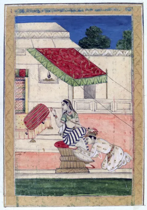 Framed Print : Ramkali Ragini, Ragamala Album, School of Rajasthan, 19th century Framed Print : Ramkali Ragini, Ragamala Album, School of Rajasthan, 19th century