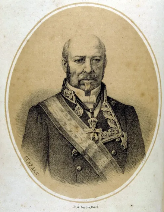 Framed Print : Ramon Maria Narvaez (1800-1868), Spanish politician and military