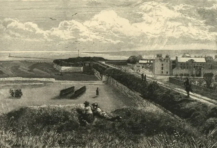 Framed Print : The Ramparts, Berwick-On-Tweed, 1898. Creator: Unknown Framed Print : The Ramparts, Berwick-On-Tweed, 1898. Creator: Unknown
