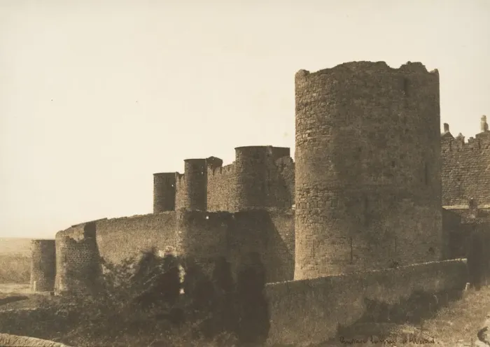 Framed Print : The Ramparts of Carcassonne, 1851. Creator: Gustave Le Gray Framed Print : The Ramparts of Carcassonne, 1851. Creator: Gustave Le Gray