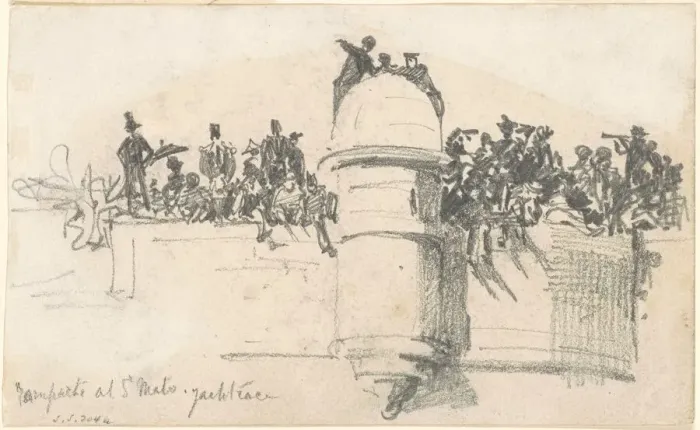 Framed Print : Ramparts at St. Malo?Yacht Race, 1875. Creator: John Singer Sargent Framed Print : Ramparts at St. Malo?Yacht Race, 1875. Creator: John Singer Sargent