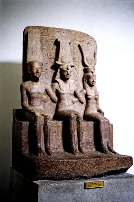 Framed Print : Ramses II (1301 - 1235 BC), pharaoh of the XIX Dynasty. Ramses II sculpture with God Amon Framed Print : Ramses II (1301 - 1235 BC), pharaoh of the XIX Dynasty. Ramses II sculpture with God Amon