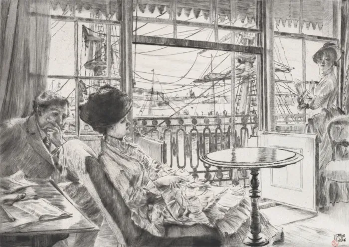 Framed Print : Ramsgate, 1876. Creator: James Tissot