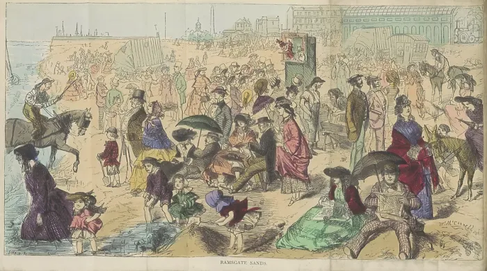 Framed Print : Ramsgate Sands, 1870. Creator: Joseph Swain Framed Print : Ramsgate Sands, 1870. Creator: Joseph Swain