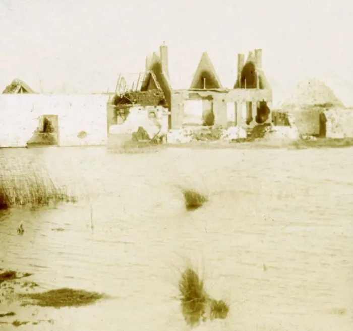 Framed Print : Ramskapelle, Belgium, c1914-c1918 Framed Print : Ramskapelle, Belgium, c1914-c1918