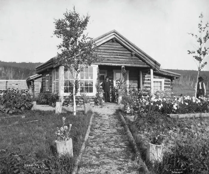Framed Print : Ranch house near Fairbanks, 1916. Creator: Unknown Framed Print : Ranch house near Fairbanks, 1916. Creator: Unknown