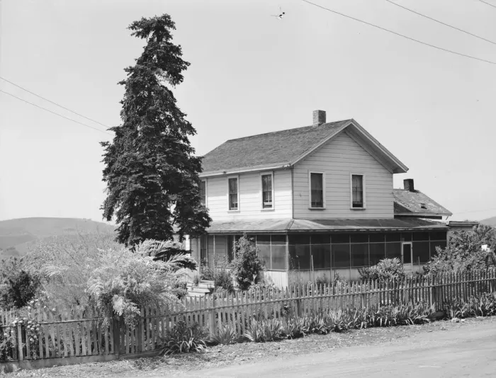 Framed Print : Ranch house of a small Italian farmer, Santa Clara County, California, 1939. Creator: Dorothea Lange Framed Print : Ranch house of a small Italian farmer, Santa Clara County, California, 1939. Creator: Dorothea Lange