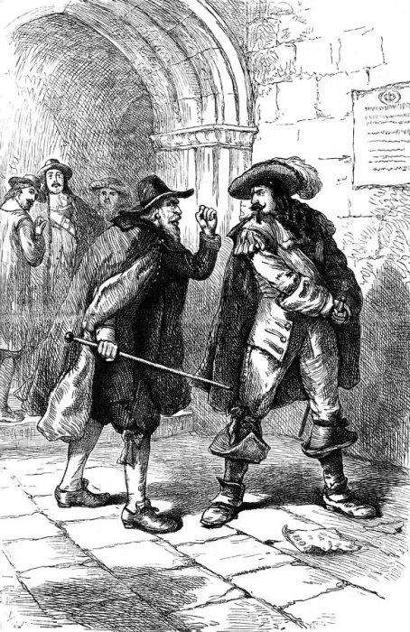 Framed Print : Randolph threatened, c17th century (c1880) Framed Print : Randolph threatened, c17th century (c1880)