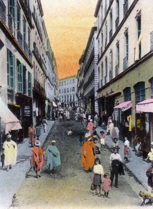 Framed Print : Random Street, Algiers, Algeria, early 20th century Framed Print : Random Street, Algiers, Algeria, early 20th century
