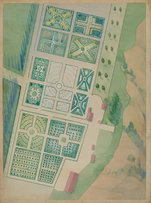 Framed Print : Ranelagh Gardens, c. 1936. Creator: George Stonehill Framed Print : Ranelagh Gardens, c. 1936. Creator: George Stonehill