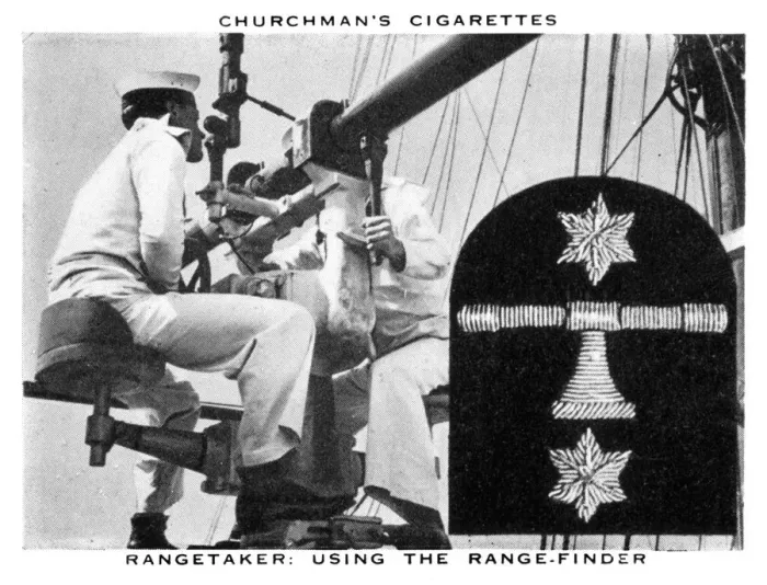 Framed Print : Rangetaker: Using The Range-Finder, 1937. Artist: WA & AC Churchman Framed Print : Rangetaker: Using The Range-Finder, 1937. Artist: WA & AC Churchman