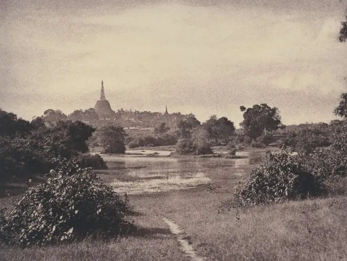 Framed Print : Rangoon: View near the Lake, November 1855. Creator: Captain Linnaeus Tripe Framed Print : Rangoon: View near the Lake, November 1855. Creator: Captain Linnaeus Tripe