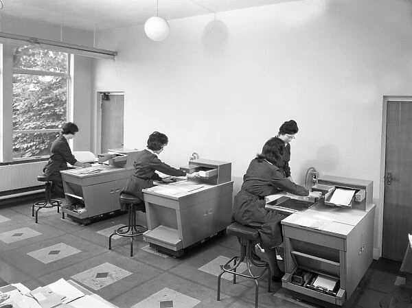 Rank Xerox copiers at British Steel, 1962. Artist: Michael Walters