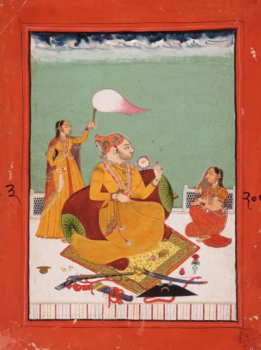 Framed Print : Rao Ajit Singh of Bundi (reigned 1770-1773), between c1770 and c1773. Creator: Unknown Framed Print : Rao Ajit Singh of Bundi (reigned 1770-1773), between c1770 and c1773. Creator: Unknown