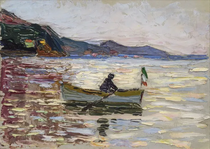 Framed Print : Rapallo. Boat On The Sea, 1906. Artist: Kandinsky, Wassily Vasilyevich (1866-1944) Framed Print : Rapallo. Boat On The Sea, 1906. Artist: Kandinsky, Wassily Vasilyevich (1866-1944)