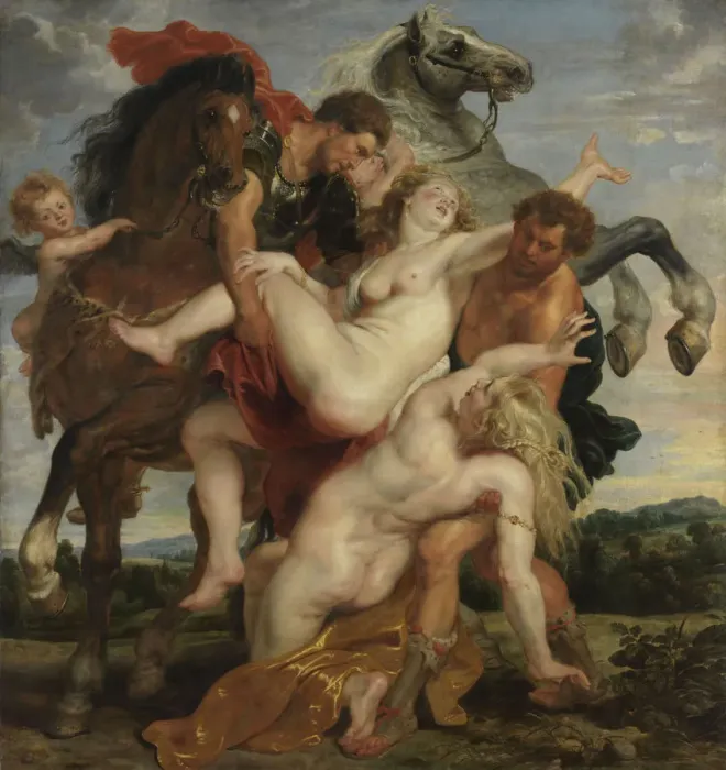 Framed Print : The Rape of the Daughters of Leucippus, c. 1618 Framed Print : The Rape of the Daughters of Leucippus, c. 1618