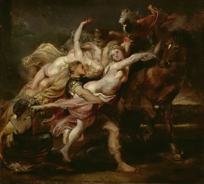 Framed Print : The Rape of the Daughters of Levkippos, 1610-1611. Creator: Peter Paul Rubens Framed Print : The Rape of the Daughters of Levkippos, 1610-1611. Creator: Peter Paul Rubens