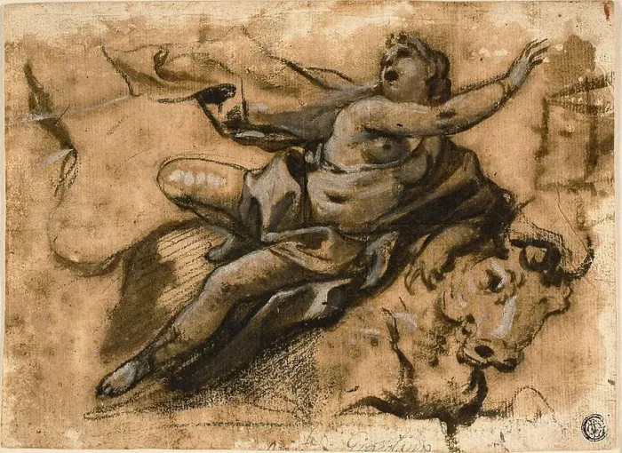 Framed Print : Rape of Europa, 1652-1705. Creator: Luca Giordano