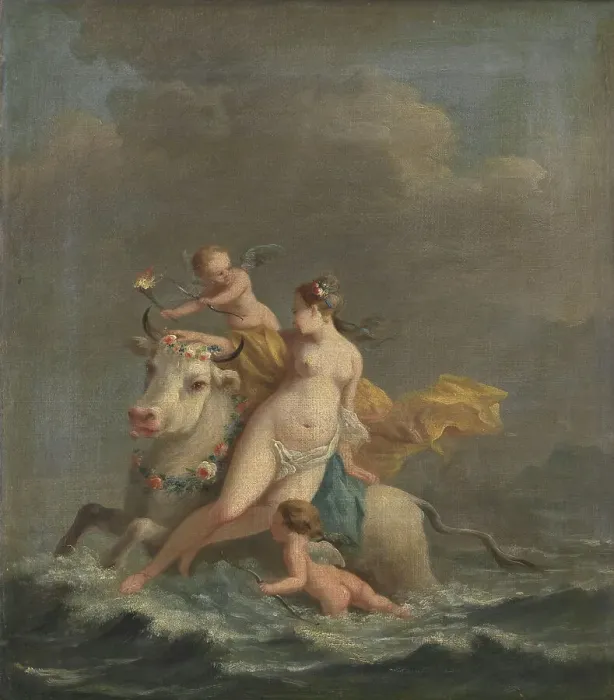 Framed Print : The Rape of Europa, 1737-1789. Creator: Johann Heinrich Tischbein Framed Print : The Rape of Europa, 1737-1789. Creator: Johann Heinrich Tischbein
