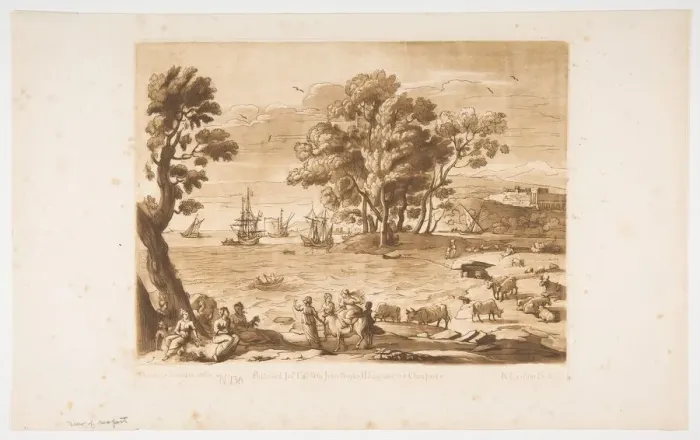 Framed Print : Rape of Europa, 1776. Creator: Richard Earlom Framed Print : Rape of Europa, 1776. Creator: Richard Earlom
