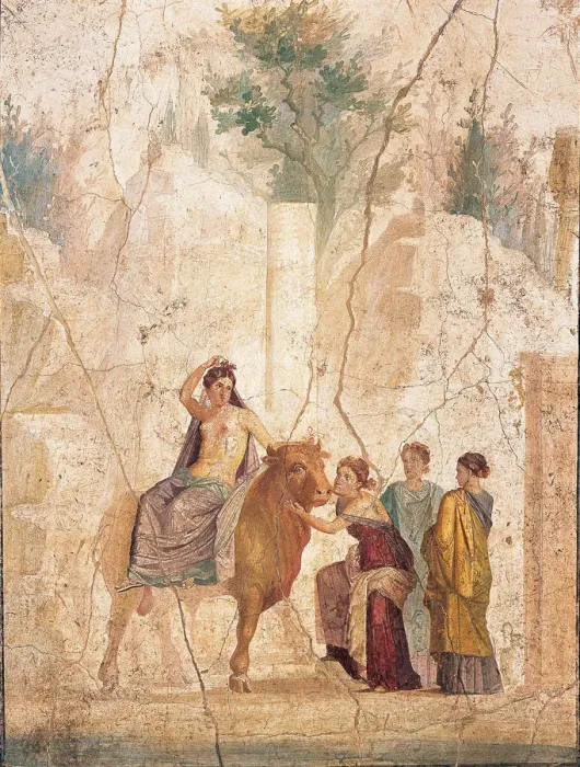 Framed Print : The Rape of Europa, 1st H. 1st cen. AD. Creator: Roman-Pompeian wall painting Framed Print : The Rape of Europa, 1st H. 1st cen. AD. Creator: Roman-Pompeian wall painting