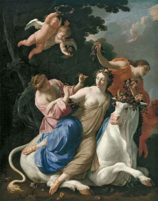 Framed Print : The Rape of Europa. Artist: Vouet, Simon (1590-1649) Framed Print : The Rape of Europa. Artist: Vouet, Simon (1590-1649)