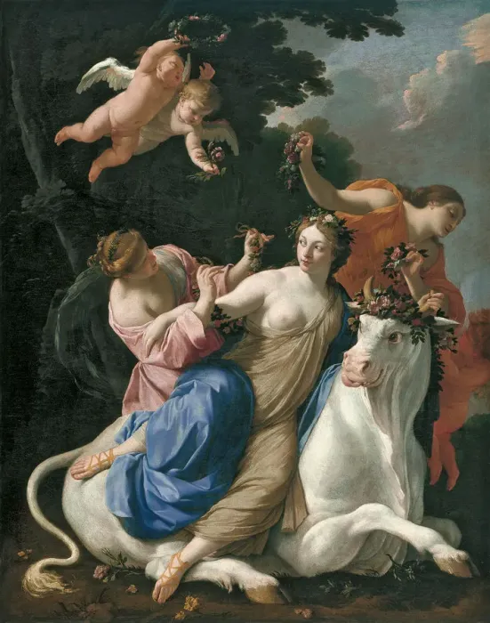 Framed Print : The Rape of Europa, c. 1640. Artist: Vouet, Simon (1590-1649) Framed Print : The Rape of Europa, c. 1640. Artist: Vouet, Simon (1590-1649)