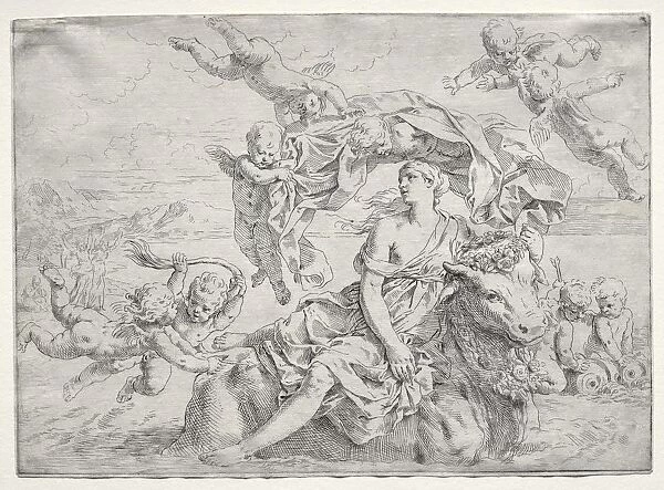 Rape of Europa. Creator: Simone Cantarini (Italian, 1612-1648)