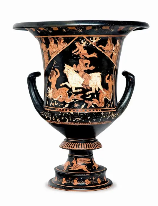 Framed Print : The Rape of Europa. Krater, ca 370-360 BC. Creator: Art of Ancient Rome, Attican Art Framed Print : The Rape of Europa. Krater, ca 370-360 BC. Creator: Art of Ancient Rome, Attican Art