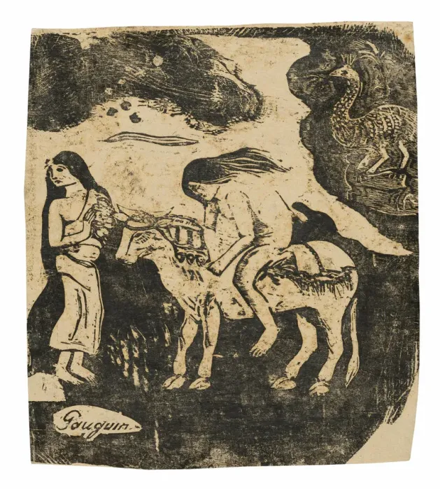 Framed Print : The Rape of Europa, from the Suite of Late Wood-Block Prints, 1898 / 99 Framed Print : The Rape of Europa, from the Suite of Late Wood-Block Prints, 1898 / 99