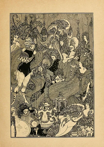 The Rape of the Lock. Illustration for The Cave of Spleen by Alexander Pope. Artist: Beardsley, Aubrey (1872?1898)