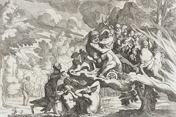 The Rape of Persephone, between c1650 and c1655. Creators: Pietro Testa, Giovanni Cesare Testa