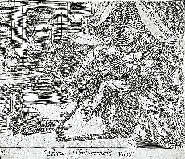 The Rape of Philomela, published 1606. Creators: Antonio Tempesta, Wilhelm Janson