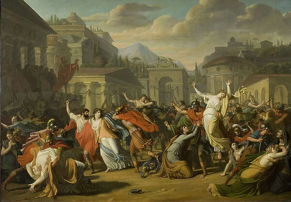 The Rape of the Sabine Women. Creator: Courteille, Nicolas, de (1768-after 1830)
