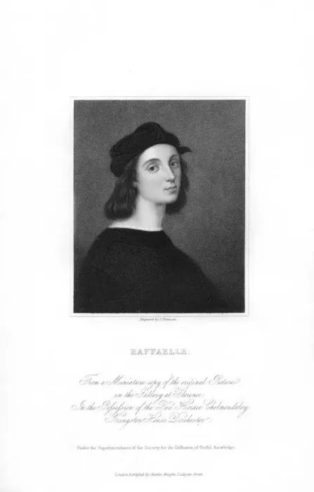 Framed Print : Raphael, Italian Reanaissance artist, (c1836). Artist: J Thomson Framed Print : Raphael, Italian Reanaissance artist, (c1836). Artist: J Thomson