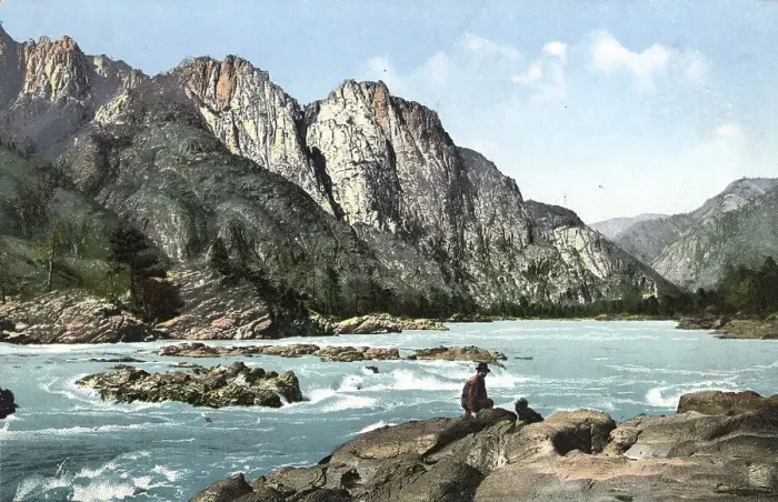 Framed Print : Rapid on the Katun River Above the Village of Chemal, 1911-1913. Creator: Sergei Ivanovich Borisov Framed Print : Rapid on the Katun River Above the Village of Chemal, 1911-1913. Creator: Sergei Ivanovich Borisov